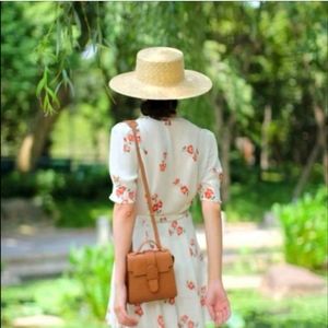 EUC Senreve Mini Alunna Bag in Chestnut